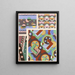 Collection décors et couleurs Pl20 - Georges Valmier — kehystetty taideteos seinällä