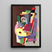 Pianotunti - Georges Valmier — kehystetty taideteos seinällä