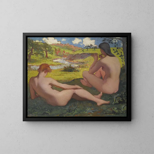Le Repos - Georges d'Espagnat — kehystetty taideteos seinällä