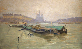 Georgesmile Carette - Lile SaintLouis Et NotreDame Vues Du Pont Dausterlitz.webp