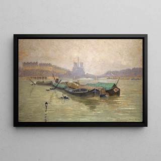 Georgesmile Carette - Lile SaintLouis Et NotreDame Vues Du Pont Dausterlitz.webp