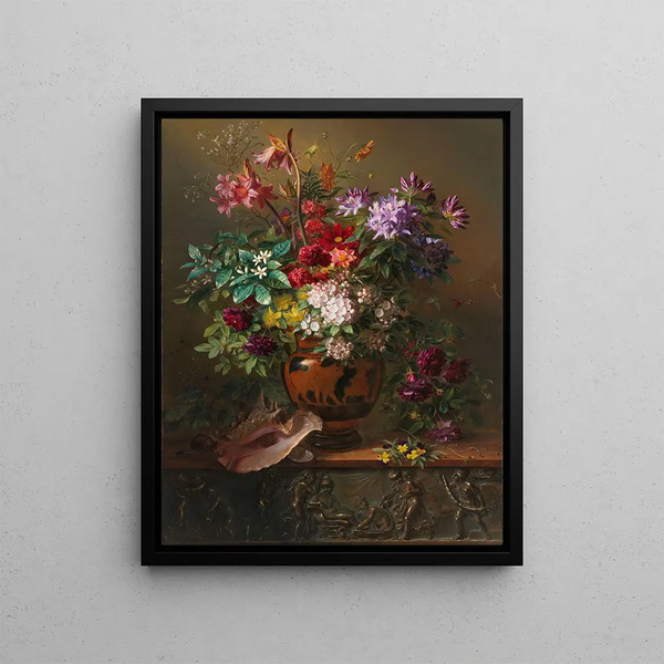 Georgius Jacobus Johannes van Os - Stilleven met bloemen in een Griekse vaas allegorie op de lente.webp