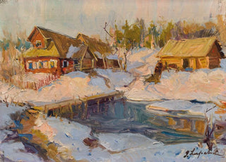 Georgy Alexandrovich Lapchine - La Russie enneige.webp