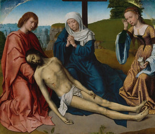 Lamentation sur le corps du Christ - Gerard David — näkymä teoksesta