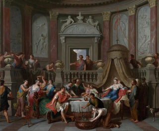 Le Banquet de Cléopâtre - Gerard Hoet — näkymä teoksesta