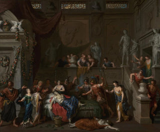 La Mort de Cléopâtre - Gerard Hoet — näkymä teoksesta