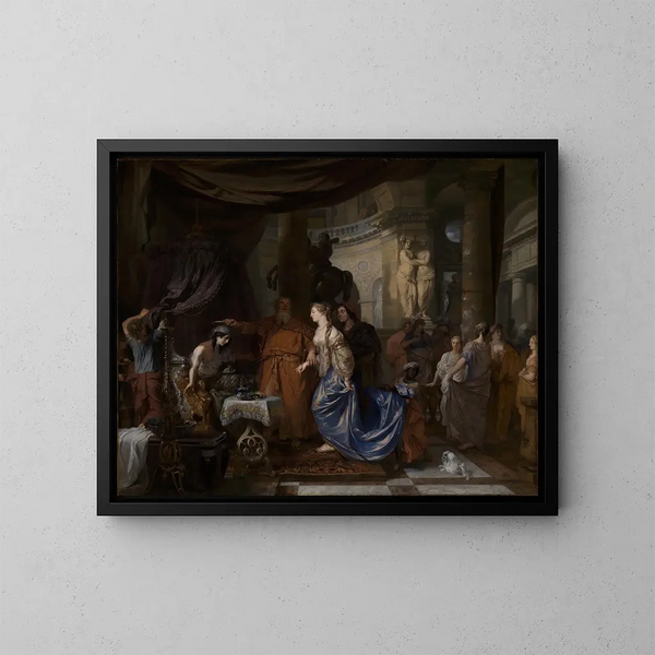 Antiochus et Stratonice - Gerard de Lairesse — kehystetty taideteos seinällä