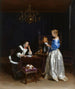 La lettre - Gerard ter Borch — näkymä teoksesta