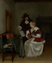 La leçon de musique - Gerard ter Borch — näkymä teoksesta