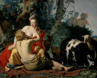 Granida ja Daifilo - Gerard van Honthorst — näkymä teoksesta