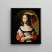 Portrait de Sophie Princesse Palatine - Gerard van Honthorst — kehystetty taideteos seinällä