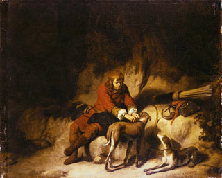 Le chasseur au repos - Gerbrand van den Eeckhout — näkymä teoksesta