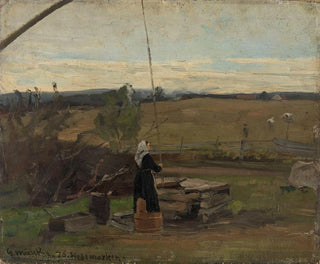 Au puits - Gerhard Munthe — näkymä teoksesta