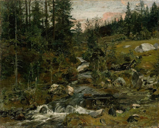 Ruisseau au crépuscule - Gerhard Munthe — näkymä teoksesta