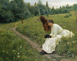 Idylli - Gerhard Munthe — näkymä teoksesta