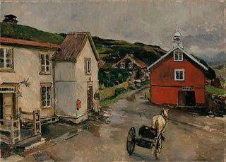 Gerhard Munthe - The Courtyard at Kongsvoll.webp
