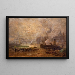 Germain Eugne Bonneton - La Seine au port SaintNicolas.webp