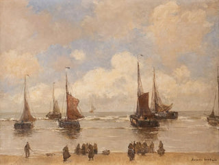 Bateaux de pêche à terre - German Grobe — näkymä teoksesta