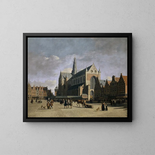 Gerrit Adriaensz Berckheyde - The Market Place in Haarlem.webp