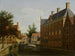 L'Hôtel des Gentlemenin Oude Zijdsissä Amsterdamissa - Gerrit Adriaensz Berckheyde | Reproduction — näkymä teoksesta