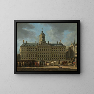Gerrit Adriaensz Berckheyde - The Town Hall on Dam Square Amsterdam.webp