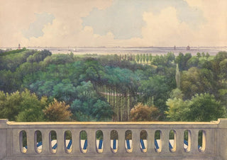 Gerrit Jan Schouten - Boschbeek Groenendaal View from Turret towards Alsmeer and Haarlemmesmeer.webp