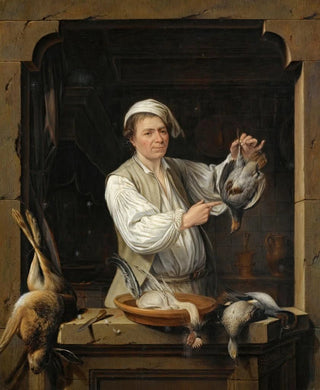 Gerrit Zegelaar - A Man At A Window Selling Game.webp
