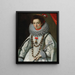 Portrait d'une dame - Gervasio Gatti — kehystetty taideteos seinällä