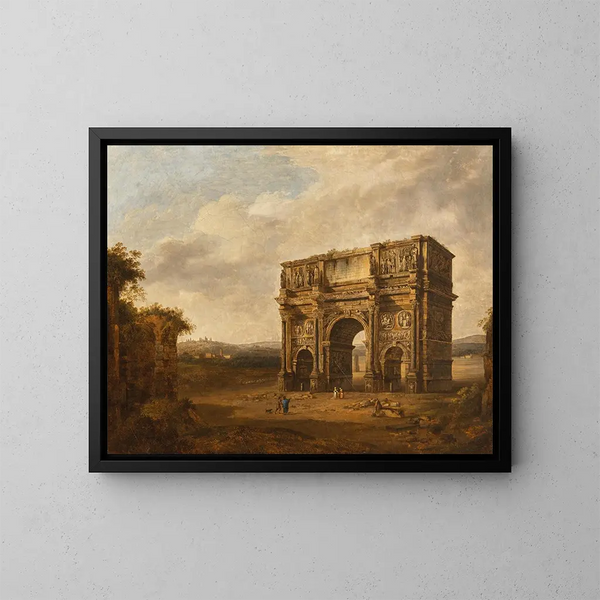 L'arc de Constantin - Giacomo van Lint — kehystetty taideteos seinällä