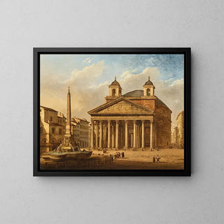 Le Panthéon - Giacomo van Lint — kehystetty taideteos seinällä