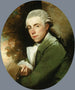 Mies vihreässä takissa - Gilbert Stuart — näkymä teoksesta