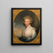 Portrait de Mme Gabriel Manigault - Gilbert Stuart — kehystetty taideteos seinällä