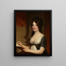 Portrait d'une jeune femme - Gilbert Stuart — kehystetty taideteos seinällä