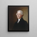 Thomas Jefferson - Gilbert Stuart — kehystetty taideteos seinällä
