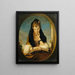 L'étudiant doux - Gilbert Stuart Newton — kehystetty taideteos seinällä