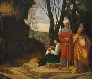 Trois philosophes - Giorgione — näkymä teoksesta