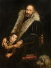Portrait d'un gentleman et d'un enfant avec un chien - Giovanni Antonio Fasolo — näkymä teoksesta