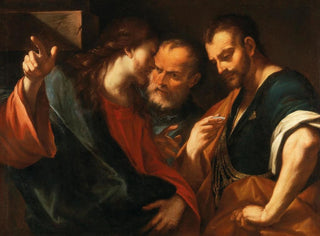 L'Argent de la dîme - Giovanni Battista Beinaschi — näkymä teoksesta