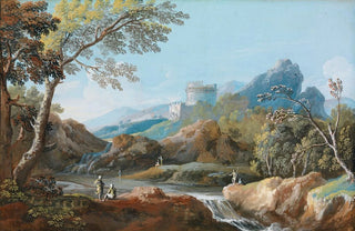 Giovanni Battista Busiri - The Tomb of Cecilia Metella on the Appian Way near Rome.webp