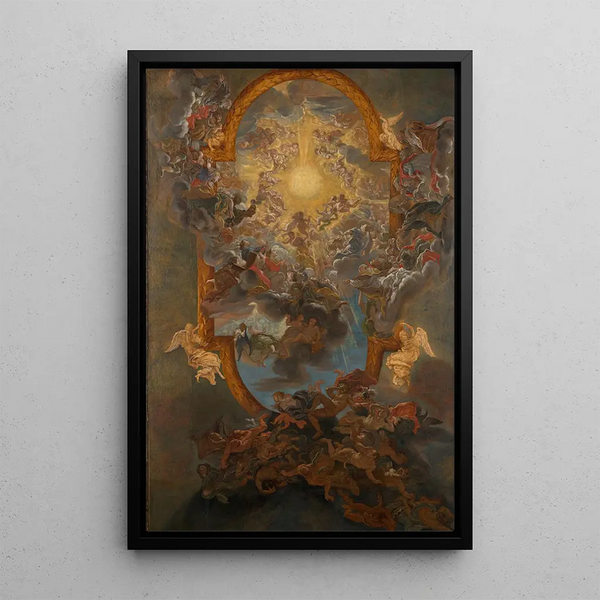 Le Triomphe du Nom de Jésus - Giovanni Battista Gaulli — kehystetty taideteos seinällä