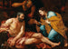 Giovanni Battista Langetti - Joseph tulkitsee unia — näkymä teoksesta