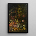 Nature morte de fleurs et de fruits - Giovanni Battista Ruoppolo — kehystetty taideteos seinällä