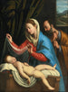 La Vierge et Saint Joseph avec l'Enfant Jésus endormi - Giovanni Battista Salvi da Sassoferrato — näkymä teoksesta