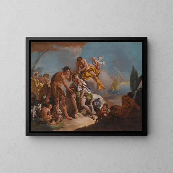 Bacchus ja Ariane - Giovanni Battista Tiepolo — kehystetty taideteos seinällä