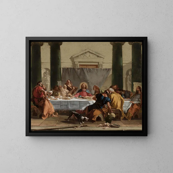 Viimeinen ehtoollinen - Giovanni Battista Tiepolo — kehystetty taideteos seinällä