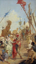La Rencontre d'Antoine et Cléopâtre - Giovanni Battista Tiepolo — näkymä teoksesta
