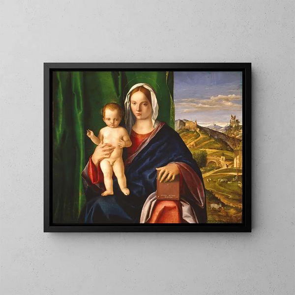 Vierge à l'Enfant - Giovanni Bellini — kehystetty taideteos seinällä