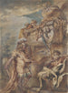 Alexandre au tombeau de Cyrus - Giovanni Benedetto Castiglione — näkymä teoksesta