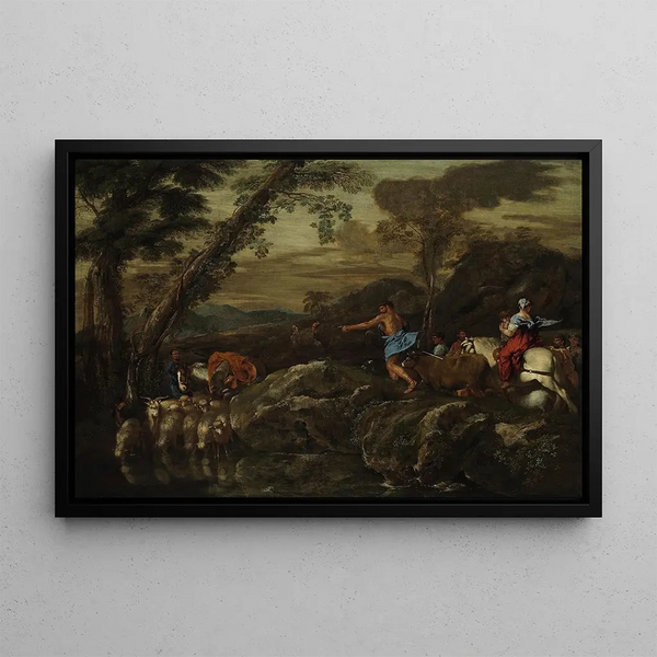 Giovanni Benedetto Castiglione - Jacobin matka — kehystetty taideteos seinällä