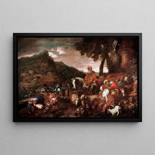 Giovanni Benedetto Castiglione - Journey of the Family of Abraham.webp